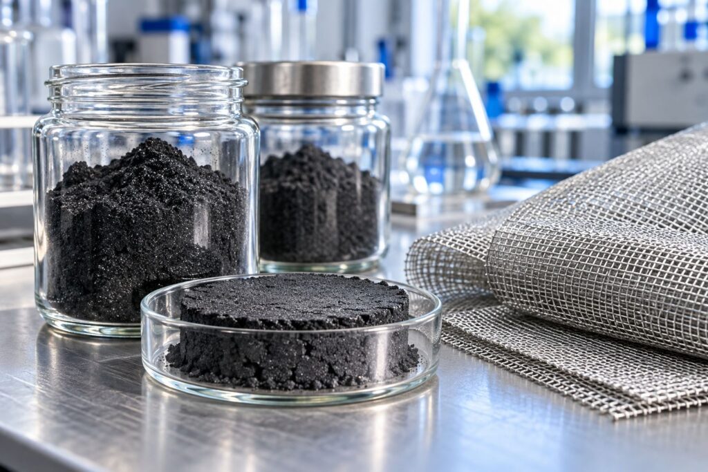 Catalyst sample for testing